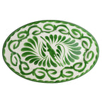 Thumbnail image #1 for Steelite International Zaba Paloma Palm A124P145 Oval China Platter with Rolled Edge, 13.75" x 9.125" 1 Dozen