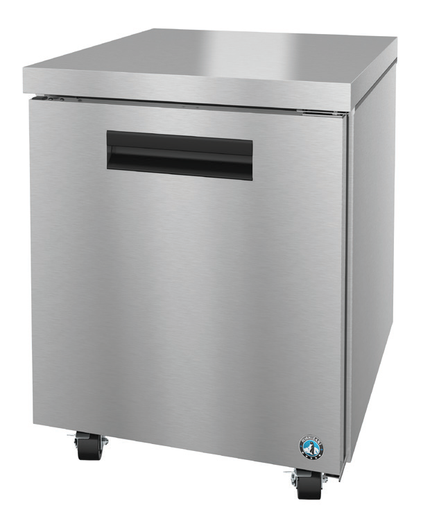 Product image #5 for Hoshizaki Steelheart 27-Inch One-Section Undercounter Reach-In Refrigerator, 7.21 Cu. Ft., Solid Door, Rear-Mounted Self-Contained