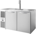 Thumbnail image #5 for True Premier Bar 60-Inch Pass-Thru Two-Section Refrigerated Draft Bar Cooler with Stainless Steel Top, 4 Locking Doors, and 1 Faucet Beer Column