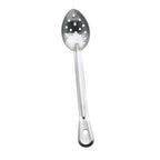 Thumbnail image #1 for Browne USA Foodservice Renaissance 4762 13" Stainless Steel Perforated Serving Spoon with Grooved Handle