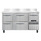 Thumbnail image #1 for Continental Refrigerator RA60SNBS-D 60-Inch 3-Section Shallow-Depth Worktop Refrigerator with Drawers and Door