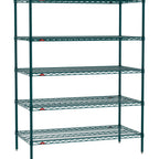 Thumbnail image #1 for Metro Super Erecta SE-1848K3-63-S5 Stationary Starter Wire Shelving Unit, 48"W x 18"D x 63"H, 800 lb. capacity per shelf, 2000 lb. capacity per unit