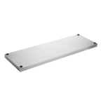 Thumbnail image #2 for Dukers Appliance Co., USA Ltd. DCOS-1862 Double Stainless Steel Work Table Overshelf, 61-1/2"W x 18"D x 32"H, 20 Gauge