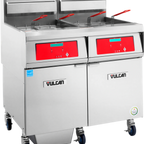 Thumbnail image #2 for Vulcan QuickFry™ 4VHG70DF 4-Tank Gas Fryer, 70 lb per Vat, Digital Controls, Stainless Steel, Built-In Filtration