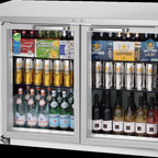 Thumbnail image #5 for Everest Refrigeration EBB59G-SS Two-Section Back Bar Refrigerator, 57.75 in, 20 cu. ft., Glass Hinged Locking Doors, Stainless Steel