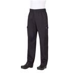 Thumbnail image #1 for Chef Works PC001-BLK-L Men's Unisex Black Cotton Cargo Pants, Large