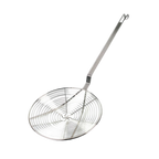 Thumbnail image #1 for Thunder Group SLSKS009 Round Spiral Wire Skimmer, 9" Bowl, 22" Length, Nickel-Plated Case of 48