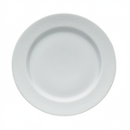 Thumbnail image #1 for 1880 Hospitality Ivy Flourish by Oneida® L5803050152 Porcelain Plate, 10-3/4 in, Round Wide Rim, Embossed Paisley, Bright White 1 Dozen