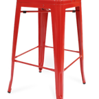 Thumbnail image #1 for ATSMFG ATS AT&S-AR-822BB-RDG Backless Barstool, Red Gloss, Large Deep Seat, Unpadded
