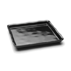 Thumbnail image #1 for G.E.T. The Edge - EGS M1314-B Rectangular Melamine Serving Tray, Black, 14 x 13 x 1-5/8 in Case of 4
