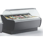 Thumbnail image #1 for Oscartek Ventura VENTURA G2106DT Dual-Temperature Gelato/Ice Cream Display Case, 83", Self-Contained, 24 x 5-Liter Pans, Curved Glass
