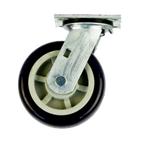 Thumbnail image #1 for New Age C510 Swivel Plate Caster, 6" Diameter, 2"W Polyurethane Wheel, 700-lb Capacity, Black