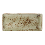 Thumbnail image #1 for Steelite Performance, Craft Green 11310552 Rectangular Ceramic Tray, Craft Green, Narrow Rim, 14.5" x 6.5" x 0.75"