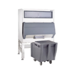 Thumbnail image #1 for Follett Products, LLC (Middleby) Ice-Device DEV700SG-30-ICS125 Ice Bagger with 680 lb Bin, Front Chute and 125 lb Insulated Cart