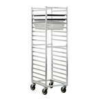 Thumbnail image #1 for New Age 1484 Mobile Aluminum Sheet Pan Rack, 17-Pan, 18" x 26", Open Sides, End Loading