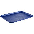 Thumbnail image #1 for CAC China DSPT-1216B Fast Food/Cafeteria Tray, Rectangular Polypropylene, Blue, 16 x 12 inches Case of 48