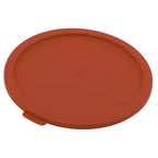 Thumbnail image #1 for Alegacy Foodservice Products PECR68R Round Polycarbonate Storage Container Lid, Red, Fits 6 & 8 Qt Containers Case of 12