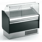 Thumbnail image #1 for Infrico USA IDC-VBZ12SU Ice Cream Display Freezer, 51-9/16"W, 4 x 3 L Tub Capacity, Slanted Tempered Lift-Front Glass