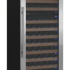 Thumbnail image #1 for Beverage Factory Allavino VSW15471D-2SR 154-Bottle Dual-Zone Commercial Wine Refrigerator, Black, Right-Hinged Glass Door