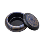 Thumbnail image #2 for Korin Inc NR-119A Round Chirashi Box with Lid, ABS Plastic, Gold & Purple, 7-3/4-Inch Diameter x 2-3/4-Inch High