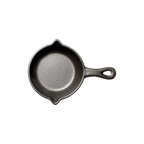 Thumbnail image #1 for Vertex China Obsidian OB-SK8 8-Inch Round Porcelain Skillet with Handle, Matte Black Case of 2 Dozen