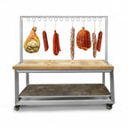 Thumbnail image #2 for Eastern Tabletop ST5997MS Tabletop Meat Hook, 64"L x 85"H, Stainless Steel