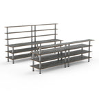 Thumbnail image #1 for Steelite International Mogogo, Modular MGCMLC11GSXF Modular Double Buffet Bar, Grey Slate Laminate, 142"W
