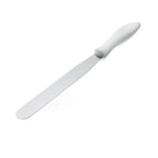 Thumbnail image #1 for Browne USA Foodservice InnovaTools 574392 German Carbon Steel Spatula, 12-Inch Blade, White Nylon Handle