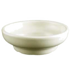 Thumbnail image #1 for Vertex China Vista VRE-49 China Sauce Dish, 4 oz, Round White with Rolled Edge and Polished Foot Case of 3 Dozen