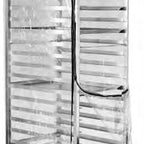 Thumbnail image #3 for Channel Manufacturing ELC-69 Plastic Bun Pan Rack Cover, 10 Mil, 24"W x 28"D x 62"H, 3 Zippers