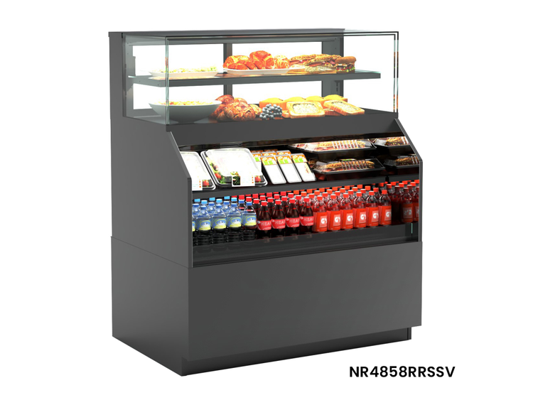 Product image #5 for Reveal Combination Convertible Service Above Refrigerated Self-Service Case, 47-3/4 Inch Wide, Freestanding, Self-Contained Refrigeration