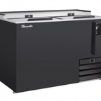 Thumbnail image #1 for Blue Air FSE LLC BLBC-50B-HC Bottle Cooler, 48-3/8"W, 13.7 cu. ft., Side-Mounted Refrigeration, Stainless Steel Top, Black Exterior