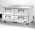 Thumbnail image #5 for True 60-Inch Two-Section Worktop Refrigerator with 4 Drawers, Rear-Mounted Self-Contained Refrigeration
