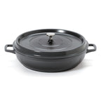 Thumbnail image #1 for G.E.T. Heiss CA-015-GR/BK/CC Braising Pan, 7.5 qt, Cast Aluminum, Induction-Ready, with Lid