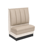 Thumbnail image #1 for ATSMFG ATS AT&S-ASD-LXL42-6CH GR6 Alex Laminate Deuce Booth, single, 30" long x 42" high, 6-channel back, Laminate Trim, removable sinuous spring