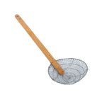 Thumbnail image #1 for Thunder Group SLSKR010 10" Coarse Mesh Stainless Steel Skimmer with Riveted Bamboo Handle, 21" Long Case of 30