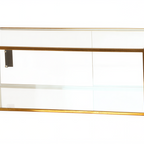 Thumbnail image #2 for Cal-Mil Brooklyn 23753-130 Countertop Metal Pastry Display Case, Straight Front, Full Service, 28"W x 17"D x 10"H, Antique Brass