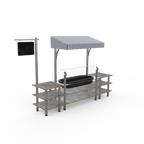 Thumbnail image #1 for Steelite International Mogogo, Modular MGCMLA01GSWF Canopy Cooling Station, 130"W x 29 1/2"D x 96"H