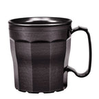 Thumbnail image #1 for Cambro MDSLM8110 Plastic Mug, 8 oz, Black Polypropylene Case of 48