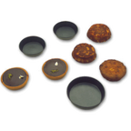 Thumbnail image #1 for Matfer Bourgeat Exopan 331731 Cake/Quiche Mold, 2-3/8" Diameter x 11/16"H, Coated Steel, Nonstick