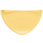 Thumbnail image #1 for CAC China Festiware TRG-21-Y Triangular Ceramic Plate, 11-1/2 Inch, Flat Edge, Yellow 1 Dozen