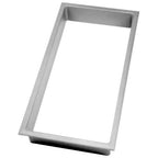 Thumbnail image #1 for AllPoints Foodservice Parts & Supplies 266247 Ice Cream Cabinet Collar, 5" H, Double, Molded Vinyl, Fits 21-11/16" x 21-11/16" Opening