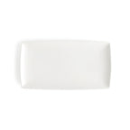 Thumbnail image #2 for Browne Foodservice Foundation 5630187 Rectangular Coupe Plate, 9-1/4 x 5-1/4 in, White Porcelain Case of 3 Dozen