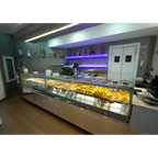 Thumbnail image #1 for Oscartek Diamond DIAMOND 1 CBM2106 Heated Hot Food Display Case, 83-Inch, Wet Bain Marie, Tilt-Down Front Glass