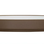 Thumbnail image #2 for Cal-Mil Hudson 22026-8-89 8-Inch Round Low-Rim Melamine Plate, Ivory Stoneware Finish Case of 6