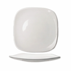 Thumbnail image #1 for International Tableware Quad QP-7 7-3/4" Square Porcelain Plate, European White Case of 2 Dozen