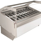 Thumbnail image #1 for GTI Designs AX-Series AX-24G Gelato/Ice Cream Display Case Freezer, 90.5"W, 24 x 5-Liter Pans, Straight Glass, Self-Contained