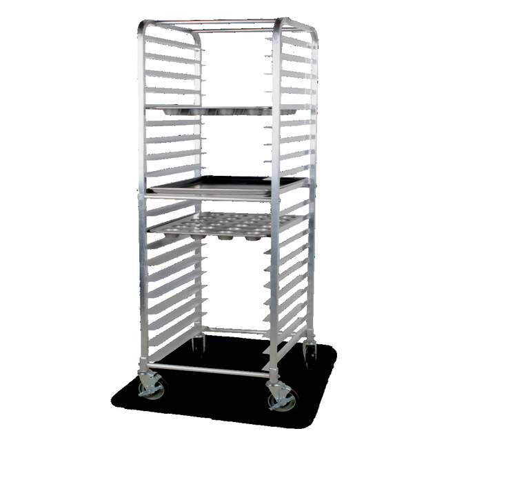 Product image #4 for Steel Works Stainless Aluminum End-Load Sheet Pan Rack, 20-Pan Capacity, 69-Inch High