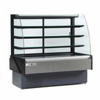 Thumbnail image #1 for MVP Group LLC Hydra-Kool KBD-CG-80-D Non-Refrigerated Bakery Display Case, 77-1/2"W, Curved Glass, 3 Adjustable Shelves, Full Service