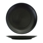 Thumbnail image #1 for International Tableware TN-21-MB 12" Round Porcelain Coupe Plate, Matte Black 1 Dozen